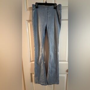 We the Free Twenty-eight light jeans high rise flare bottom pull-on size 28
